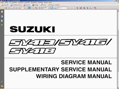 Suzuki Baleno Service Manual Manual de Taller Manuel de Reparation